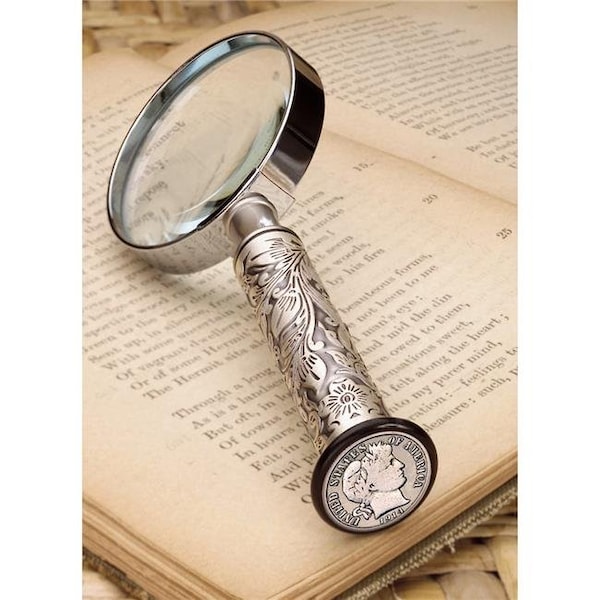 Upm Global UPM Global 13647 Silver Barber Dime Magnifying Glass - 13647