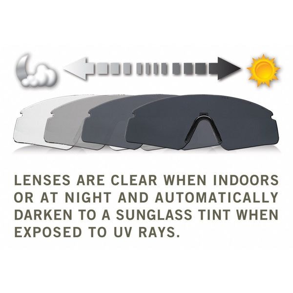 Revision Military Safety Glasses Anti-Fog &  Anti-Scratch, Clear Lens, Wraparound - 4-0076-9627