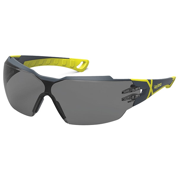 Hexarmor MX300, Safety Glasses Anti-Fog &  Anti-Scratch, Gray Lens, Half-Frame, Wraparound - 11-13004-02