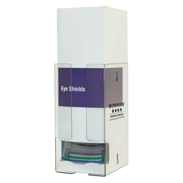 Bowman Dispensers Eye Shield Dispenser, Clear, PETG Plastic - PD003-0111