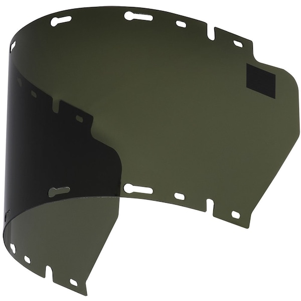 Sellstrom 380 Series Replacement Window, Dual Crown, 6-1/2 in x 19-1/2 in x .040 in, Uncoated Acetate, Dark Green - S36020