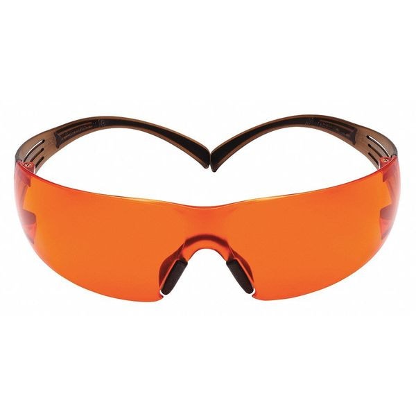 3M SecureFit, Safety Glasses Anti-Fog, Orange Lens, Frameless, Wraparound - 1334252