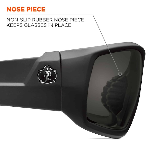 Ergodyne Odin, Safety Glasses Polarized, Smoke Lens, Full-Frame, Traditional - ODIN