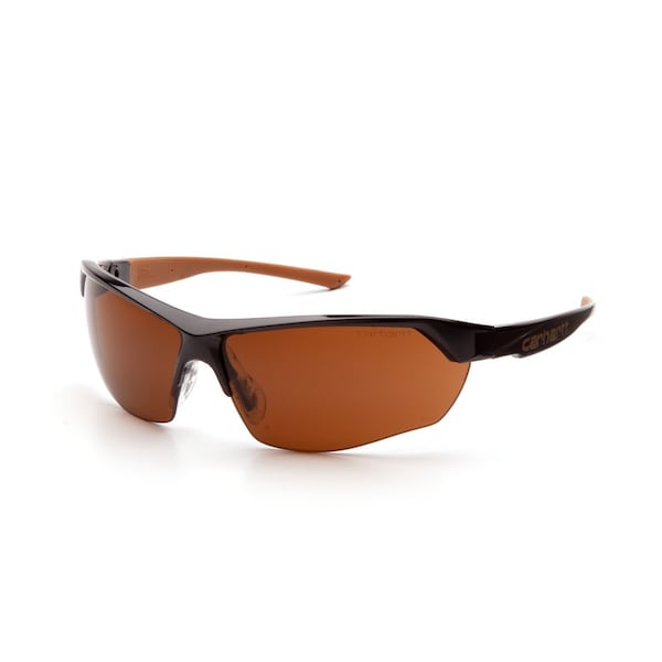 Carhartt Carhartt Braswell Anti-Fog Safety Glasses Bronze Lens Black Frame 1 pc - CHB1118DT