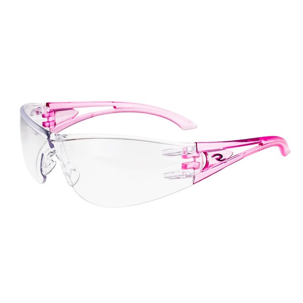 Radians Safety Glasses, Wraparound Clear Polycarbonate Lens, Uncoated,  - OP6710ID