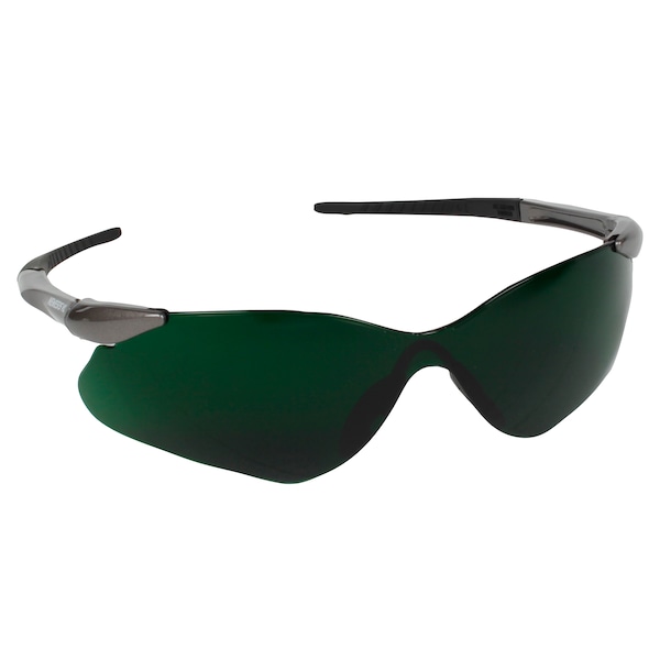 Kleenguard NEMESIS, Safety Glasses Anti-Scratch, IR 5.0 Lens, Frameless, Wraparound - 20473