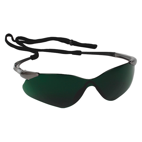 Kleenguard NEMESIS, Safety Glasses Anti-Scratch, IR 5.0 Lens, Frameless, Wraparound - 20473