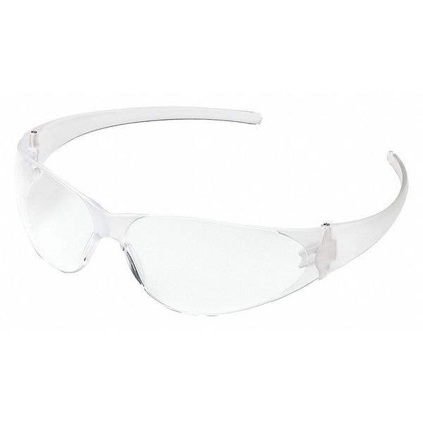 Mcr Safety Checkmate, Safety Glasses Anti-Scratch, Clear Lens, Frameless, Wraparound - CK110
