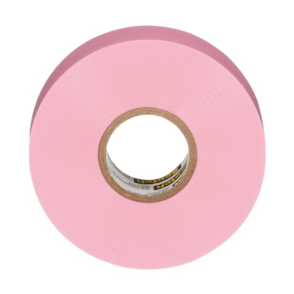 Cinta Eléctrica de Vinilo 3M, 35, Scotch, 3/4 pulg. de ancho x 66 pies de largo, 7 mil de grosor, Rosa, 1 paquete - 35-Rosa-3/4x66FT