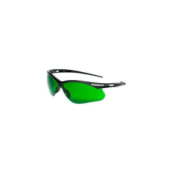 Sellstrom Manufacturing Jackson Safety SG Safety Glasses, Anti-Scratch, UV Protection Shade 3 IR Lens, Black Frame - 50008