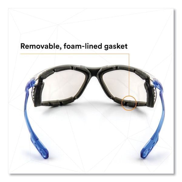 3M CCS Protective Eyewear w/ Foam Gasket, +1.5 Diopter Strength, Blue Plastic Frame, Clear PC Lens - 7100046796