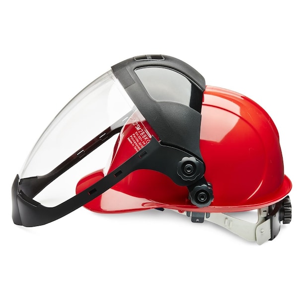 Sellstrom DP4 Series Face Shield, Chin Guard, Universal Adapter, Polycarbonate, Clear, Anti-Fog - S32212