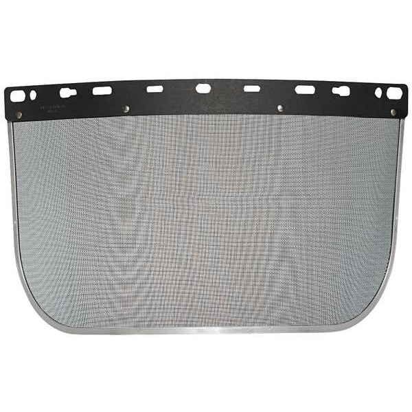 Delta Plus Faceshield Screen Visor, Black Visor, 8 in Height, Uncoated Lens, Black - SV-15H