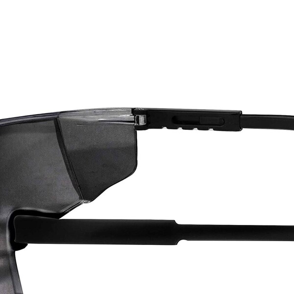 Bison Life Boxer Black Temples, Safety Glasses Anti-Fog &  Anti-Scratch, Black Lens - ZH-BXSG-BKLBKT-MS16