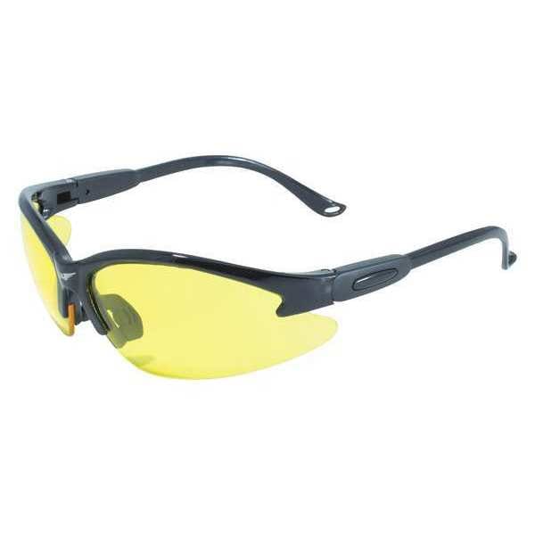 Global Vision Cougar, Safety Glasses Anti-Fog &  Anti-Scratch, Yellow Lens - COUYT