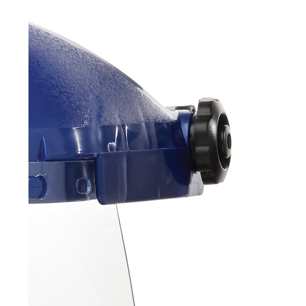 Sellstrom 390 Premium Series Single Crown Face Shield, Universal Adapter, Polycarbonate, 8 in x 12 in x .040 in, Uncoated, Clear - S39210