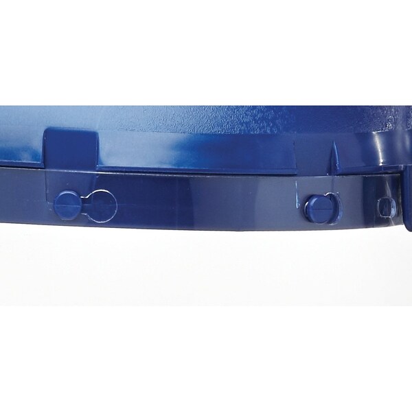 Sellstrom 390 Premium Series Single Crown Face Shield, Universal Adapter, Polycarbonate, 8 in x 12 in x .040 in, Uncoated, Clear - S39210