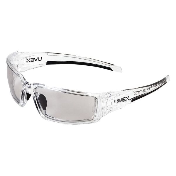 Honeywell Uvex Hypershock, Safety Glasses Anti-Fog &  Anti-Scratch, Clear Lens, Full-Frame, Wraparound, 1 PR - S2965X