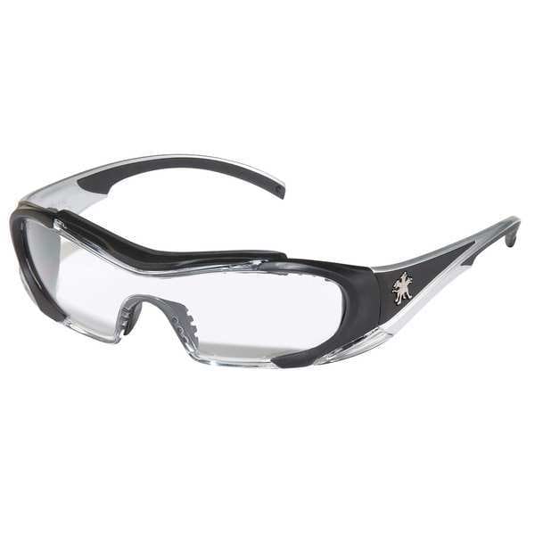 Mcr Safety Hellion, Safety Glasses Anti-Fog &  Anti-Scratch, Clear Lens, Full-Frame, Wraparound - HL110AF