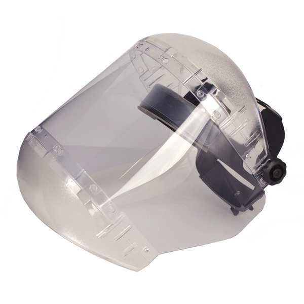Sellstrom 380 Series â€œMAX LIGHTâ€�, Clear Visor, Acetate, Ratchet Suspension, Anti-Fog Lens, Clear - S38440