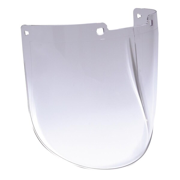Honeywell 9" X 15 7/8" X 3/32" Clear Uncoated Polycarbonate Faceshield - S9550