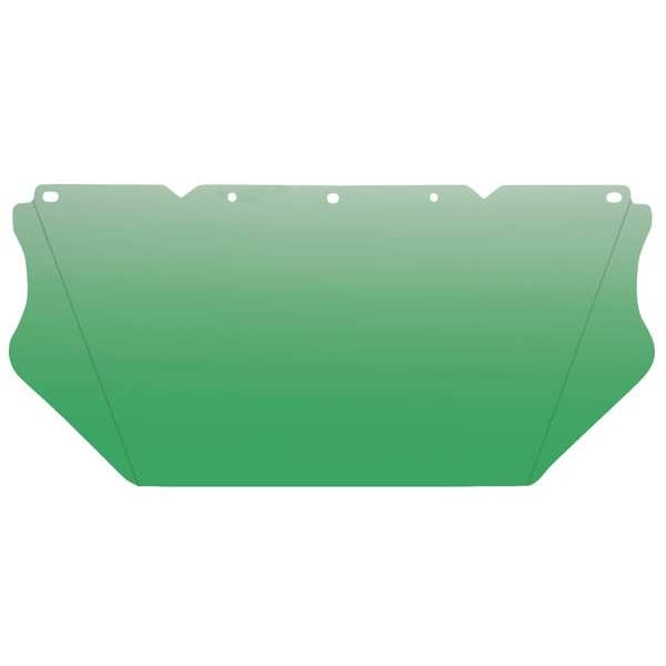 Msa Safety Visor, Green Visor, 8" Height, Anti-Fog, Scratch-Resistant Lens, Green - 10115842