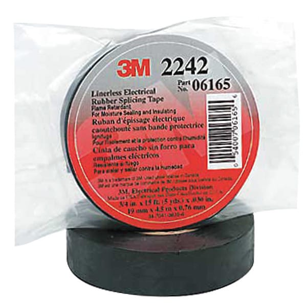 Cinta eléctrica 3M, 30 mil, 3/4" x 15 ft., paquete de 24 - 2242-3/4X15FT