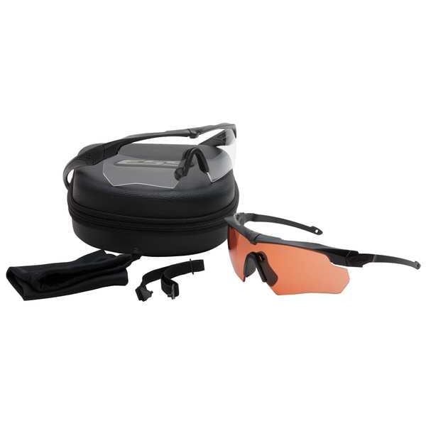 Ess Crossbow Suppressor, Safety Glasses Anti-Fog &  Anti-Scratch, Clear Lens, Half-Frame, Wraparound - 740-0475