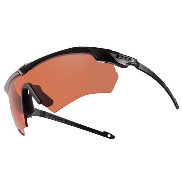 Ess Crossbow Suppressor, Safety Glasses Anti-Fog &  Anti-Scratch, Clear Lens, Half-Frame, Wraparound - 740-0475