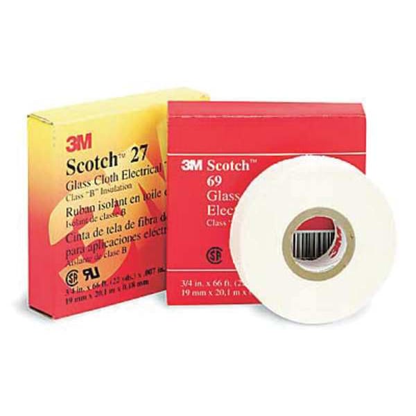 Cinta de tela 3M, 1/4 pulgada x 60 yardas, 0.7 mil, blanco - 27 1/4