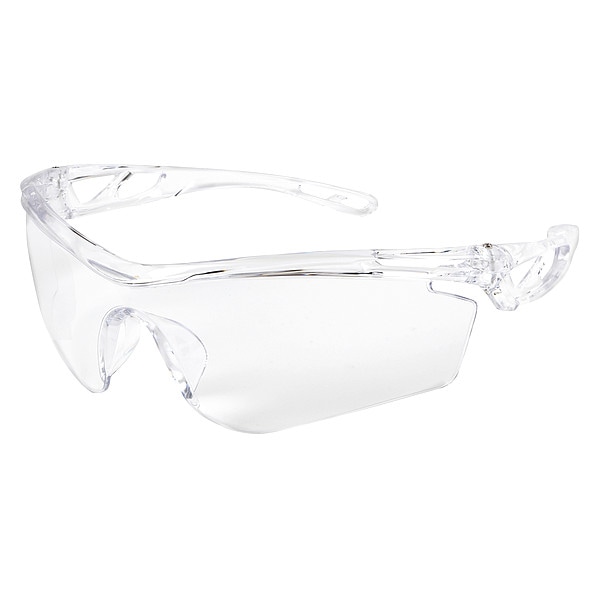 Mcr Safety Checklite CL4, Safety Glasses Anti-Fog &  Anti-Scratch, Clear Lens, Half-Frame - CL410AF