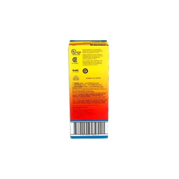 Cinta eléctrica de codificación de color de vinilo Scotch 3M 35, 3/4 pulgadas x 66 pies, azul - 35-3/4X66FT-BL