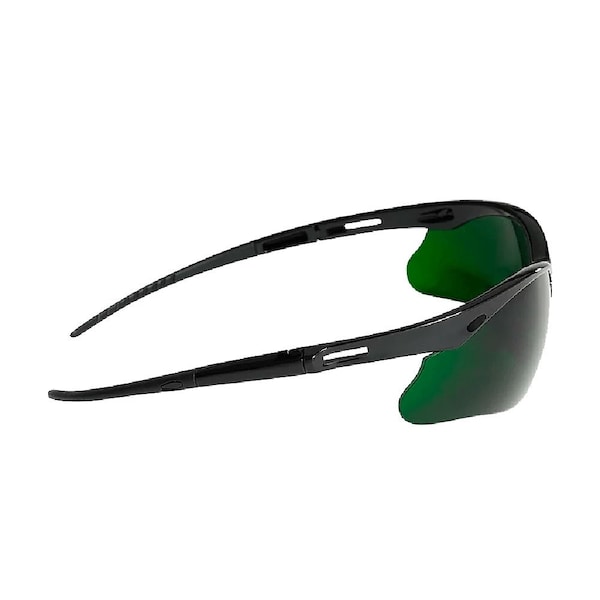 Jackson Safety Safety Glasses, Anti-Scratch Lens, Black Half-Frame - 50010