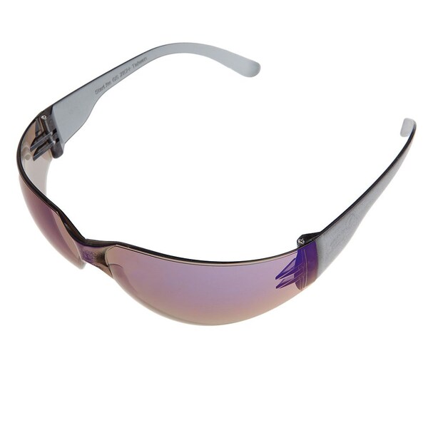 Forney Safety Glasses, Blue Mirror Lens, 10-Pk - 55328