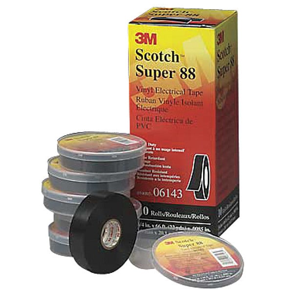 Cinta Eléctrica de 3M, 8.5 mil, 2" x 108 ft., PK12 - 88-Super-2x36YD
