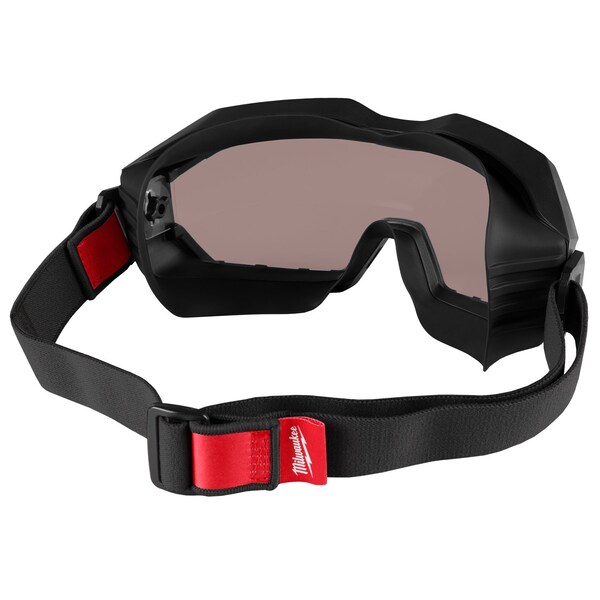 Milwaukee Tool Safety Goggles, Anti-Fog, Anti-Scratch, Black Lens, D3, D4 ANSI/Dust Splash Rating, Universal - 48-73-2063