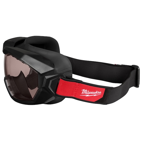 Milwaukee Tool Safety Goggles, Anti-Fog, Anti-Scratch, Black Lens, D3, D4 ANSI/Dust Splash Rating, Universal - 48-73-2063