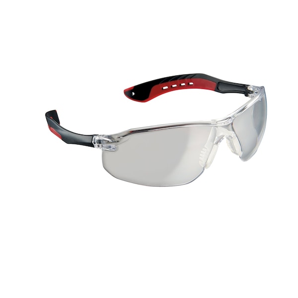 Scotch 3M Safety Glasses Clear Lens Black/Red Frame 1 pc - 47010H1-DC