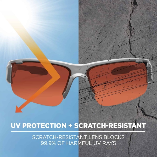 Ergodyne Dagr, Safety Glasses Anti-Scratch, Copper Lens - DAGR-PZ