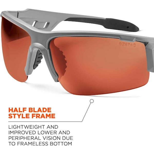 Ergodyne Dagr, Safety Glasses Anti-Scratch, Copper Lens - DAGR-PZ