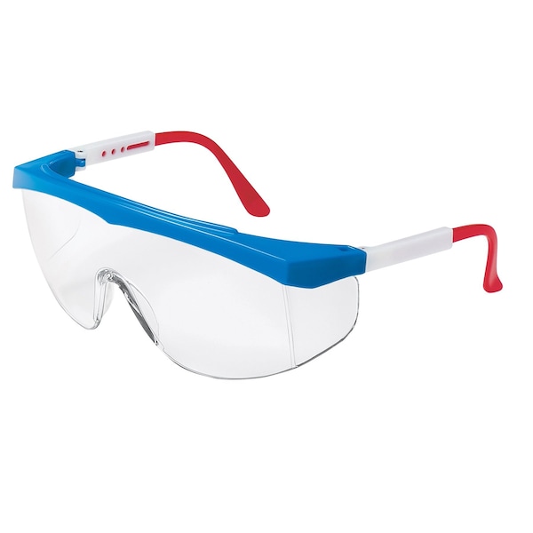 Mcr Safety Stratos, Safety Glasses Anti-Scratch, Clear Lens - SS130
