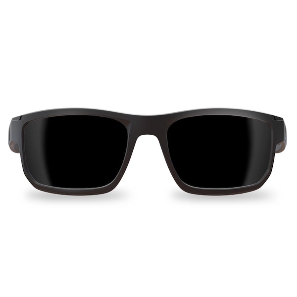 Edge Eyewear Edge Eyewear Defiance Anti-Fog Polarized Wayfarer Safety Glasses Smoke Lens Black Frame 1 pk - ZDF116VS-SL