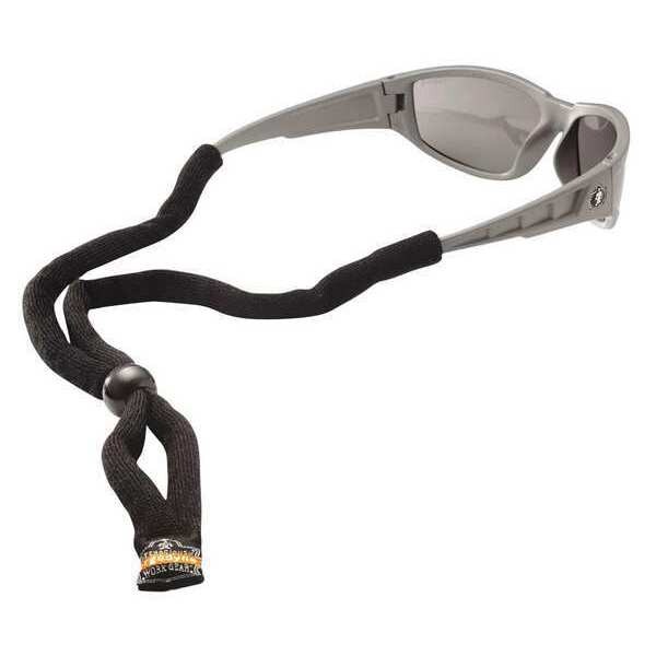Ergodyne Eyewear Lanyard - Cotton, Standrd, Black - 3200