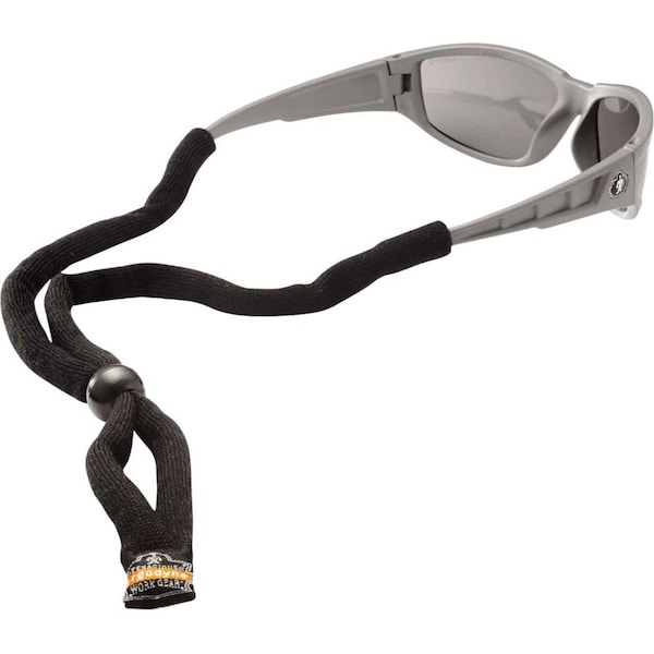 Ergodyne Eyewear Lanyard - Cotton, Standrd, Black - 3200