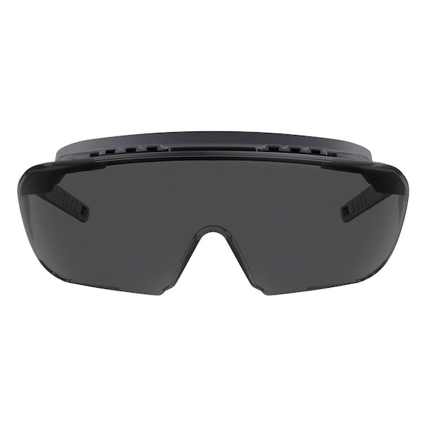 Ergodyne Safety Glasses, Smoke Matte Black Frame - OSMIN
