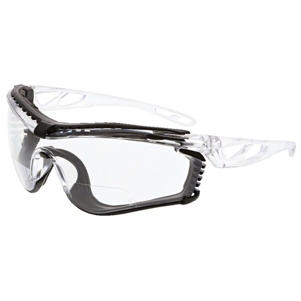 Mcr Safety Checklite CL5, Safety Glasses Anti-Fog &  Anti-Scratch, Gray Lens, Half-Frame, Wraparound - CL5H20GPF