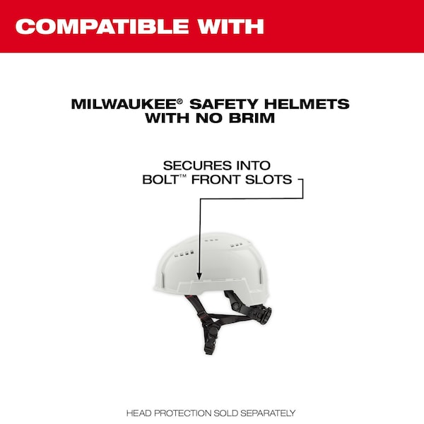 Milwaukee Tool BOLT Full Face Shield - Gray Dual Coat Lens (Compatible with Milwaukee Safety Helmet (No Brim)) - 48-73-1426