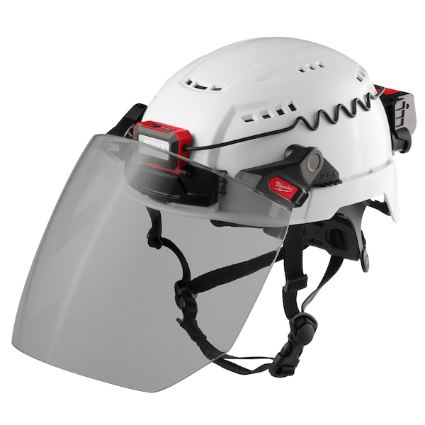 Milwaukee Tool BOLT Full Face Shield - Gray Dual Coat Lens (Compatible with Milwaukee Safety Helmet (No Brim)) - 48-73-1426
