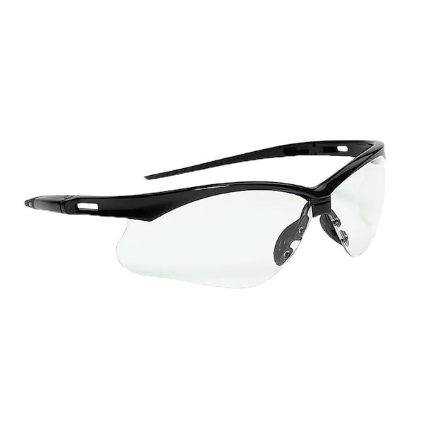Jackson Safety Safety Glasses, Anti-Scratch Lens, Black Half-Frame - 50004