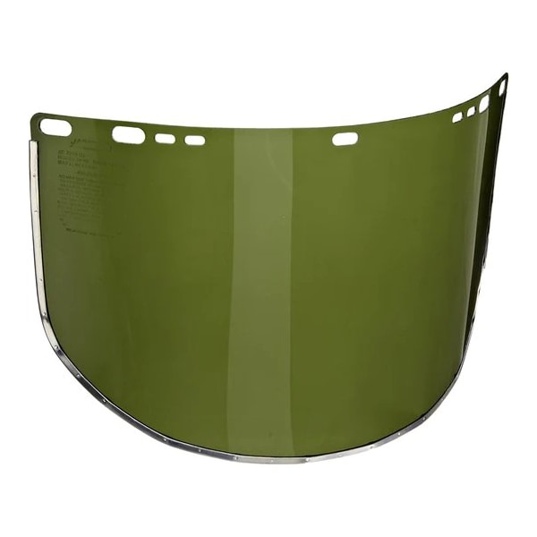 Xtrweld Visor, Face Shield, Green, Bound with Aluminum Band 9in. x 15.5in. x .040in. ,  - UV3545BLG